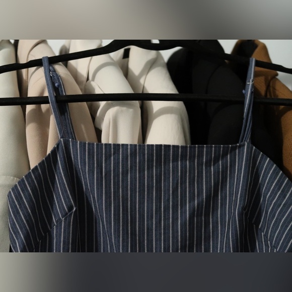 Pinstripe Romper - Picture 3 of 5